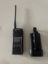 Motorola DTR700 Handheld Two-Way Radio Black with BT110 Battery and Belt Clip