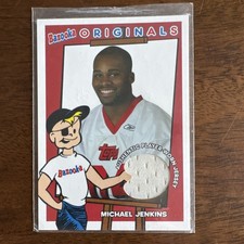 2004 Topps Bazooka Originals Jerseys #BO-MJ Michael Jenkins Relic Jersey Falcons