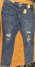Levi's Women's Plus-Size 721 High Rise Skinny Jeans Lapis Longing Waterless-22W