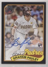 2024 Update 1989 Topps Baseball Black 138/199 Graham Pauley #89AU-GRP Auto 1i3j
