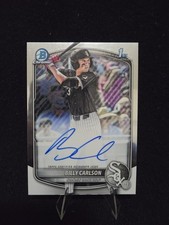 2025 Bowman Draft - Chrome Prospect Autographs Billy Carlson #CPA-BC (AU, RC)