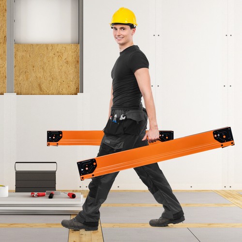 2 Pack Saw Horses Portable Sawhorses w/ Folding Design Non-slip Pads & Surface - Picture 3 of 9