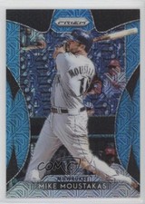 2019 Panini Prizm Tier II Blue Mojo Prizm 298/399 Mike Moustakas #124 fm0