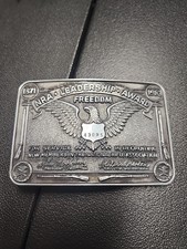 Vintage NRA Leadership Award - Freedom- 1871-1983 - Belt Buckle B123