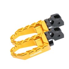For GRISO V IE 1100 05-08 07 06 BUZZ Front Footpegs 25mm Lower GOLD Laser