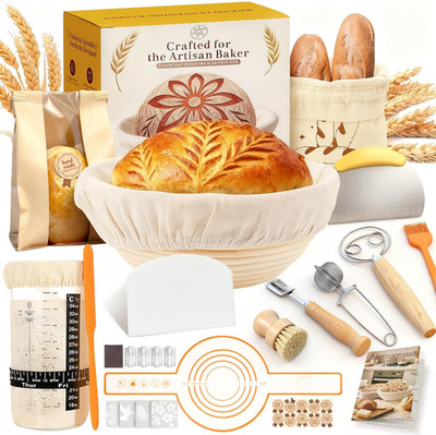 Complete Sourdough Starter Kit | Easy to Clean for Beginners | Sourdough Bread B