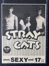STRAY CATS - SEXY AT 17 - 1983 ADVERT POSTER A3 SIZE L128