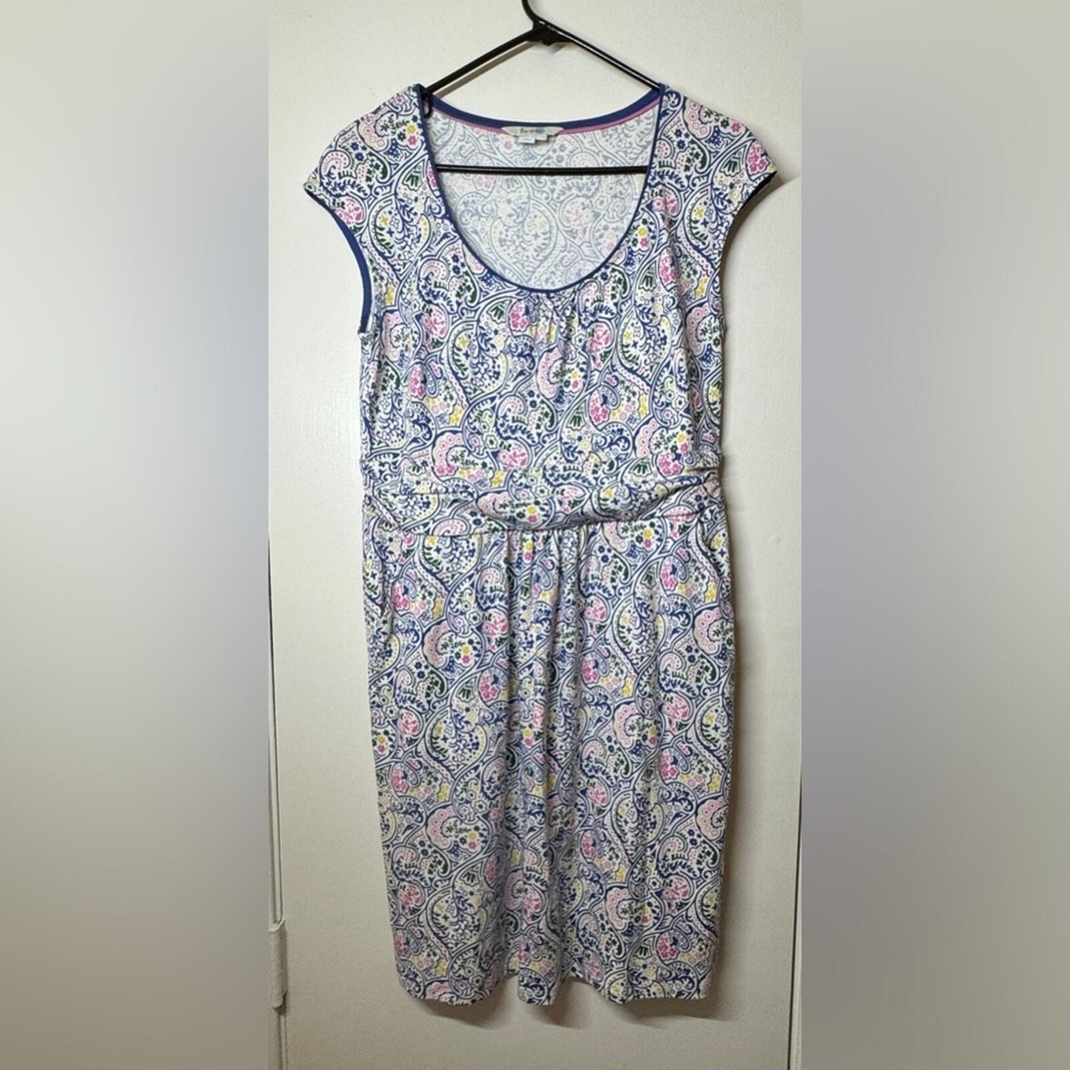 Boden Margot Paisley Floral Jersey Cap Sleeve Sheath Stretchy White Dress 10P | eBay Boden Margot Paisley Floral Jersey Cap Sleeve Sheath Stretchy White Dress 10P | eBay