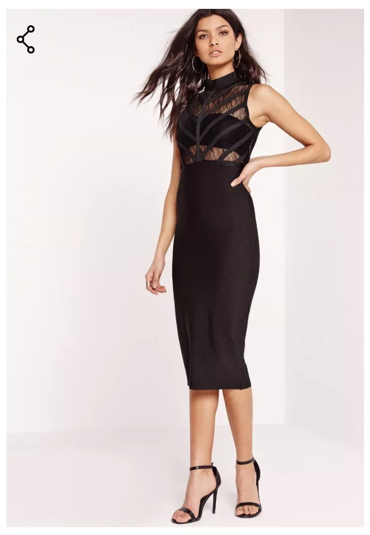 Missguided bandage hotsell midi dress