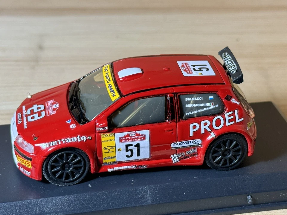 FIAT PUNTO S1600 #51 RALLYE SANREMO 2003 M.BALDACCI TOP MODEL TMC3019 1:43 - Immagine 3 di 4