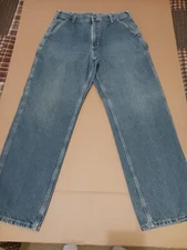 Men's Carhartt Blue Denim Jeans. Size 36x32