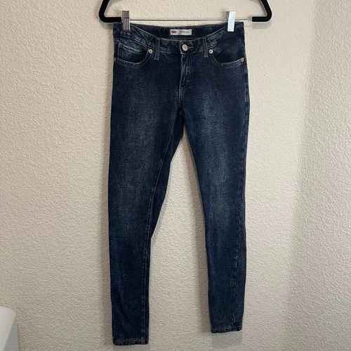 Levi's 710 Knit Jeans Acid Wash Skinny Stretch Youth Size 14 Regular - Picture 9 of 9