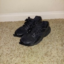 Nike Huarache Size 5.5Y Youth Triple Black Running Shoes 654275-016 Sneakers