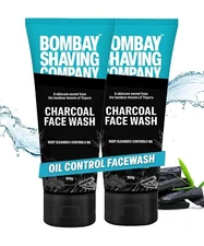 2 X  Bombay Shaving  Charcol Face Wash For Anti Pollution & Oil Control 100g