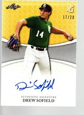 2022 Leaf Perfect Game National Showcase Auto Yellow BA-DS2 Drew Sofield /20