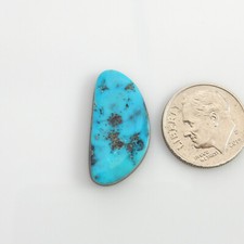 Natural Single Morenci Turquoise Cabochon Gemstone, blue morenci gem sm212