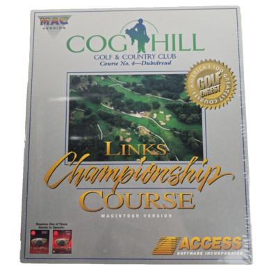 Links Championship Course Cog Hill Macintosh Version 3.5'' Floppy NEW (S2)