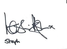 Leslie Ash In Person signed 5"x3" card - Steph - Quadrophenia  - 100% to Charity