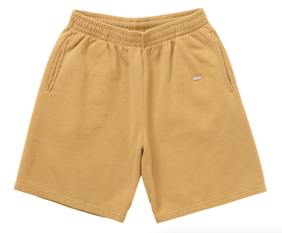 SS24 SUPREME OVERDYED SMALL BOX SWEATSHORT SHORTS SAND TAN SZ XL 