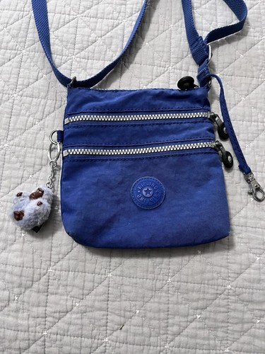Kipling Abner Women Blue Crossbody Bag Double Zip