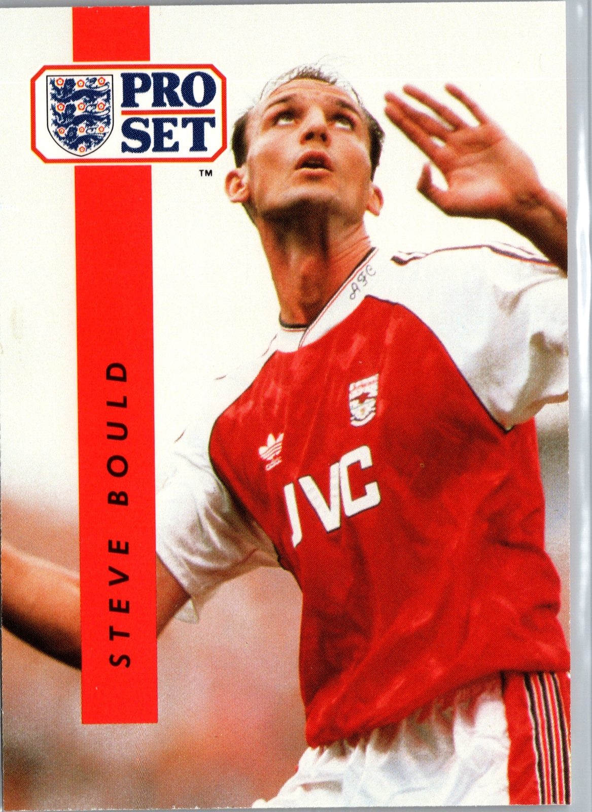 Steve Bould 1990-91 Pro Set English League #5 Arsenal FC Near Mint or Better