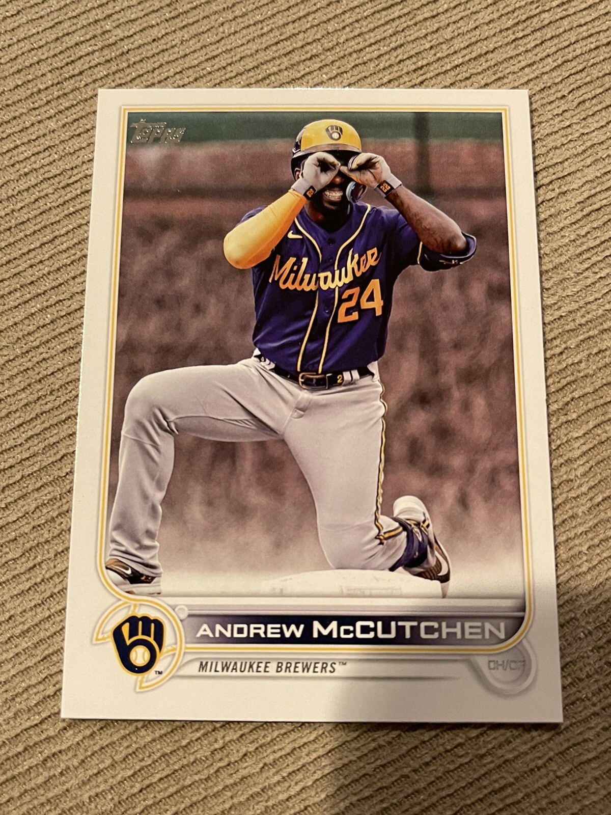2022 Topps Update Andrew McCutchen SP Photo Variation Brewers #US251