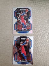 2021-22 Panini Prizm TOBIAS HARRIS 76ers HYPER SILVER REFRACTOR #145 + Base