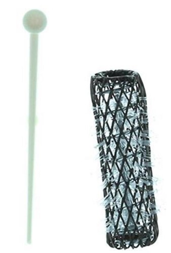 16 BRUSH ROLLERS &amp; PINS Small Mini Hair Curlers Bristles 2" x 1/2" Kids  