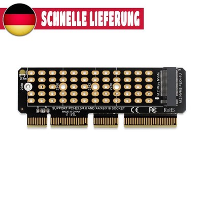 SSD M.2 NVME zu PCI-E 4.0 X4 Riser-Karte PCI-Express X4/X8/X16 Schlüsseladapter