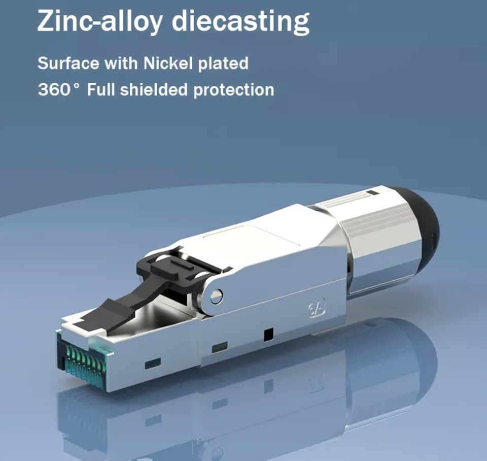 LinkWylan RJ45 Cat7/6A Connettore Jack Chiave Di Rete Modulo FTP - Foto 6