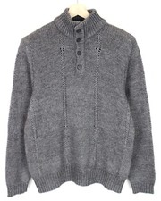 HUGO BOSS Regular Fit Mugen Black Label Jumper Men's LARGE Alpaca Wool Blend