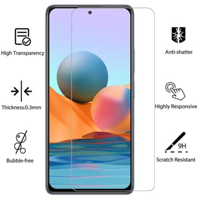 Schutzglas Glasfolie für Xiaomi Redmi Note 10 Pro Display Schutz Hartglas 9H