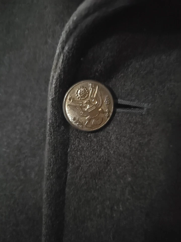 abrigo militar largo lana vintage Foto 3 de 4