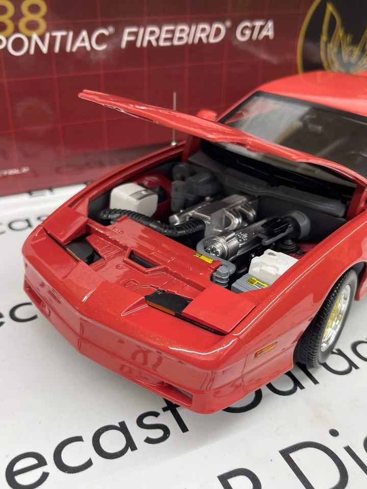 GREENLIGHT 1988 Pontiac Firebird GTA Red with Black Interior 1:18 Diecast - Image 2 of 4