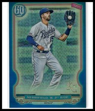 2020 Topps Gypsy Queen #281 Whit Merrifield Box Toppers Blue Refractor Royals