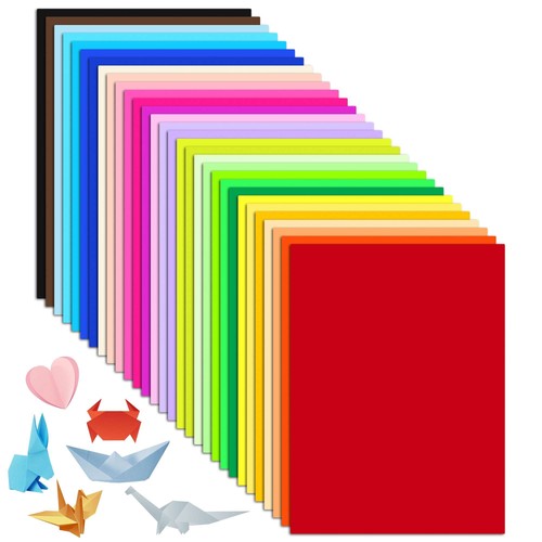 TIYCNIY Coloured Card A4, 60 Sheets, 160GSM Thick Rainbow Craft Card for DIY