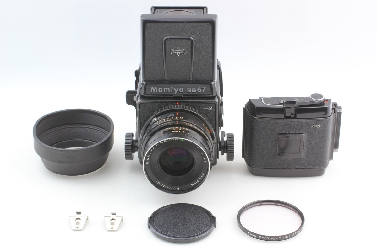 EXC+++++ ] Mamiya RB67 Pro S + 120 Back , Sekor C 90mm f/3.8 Lens