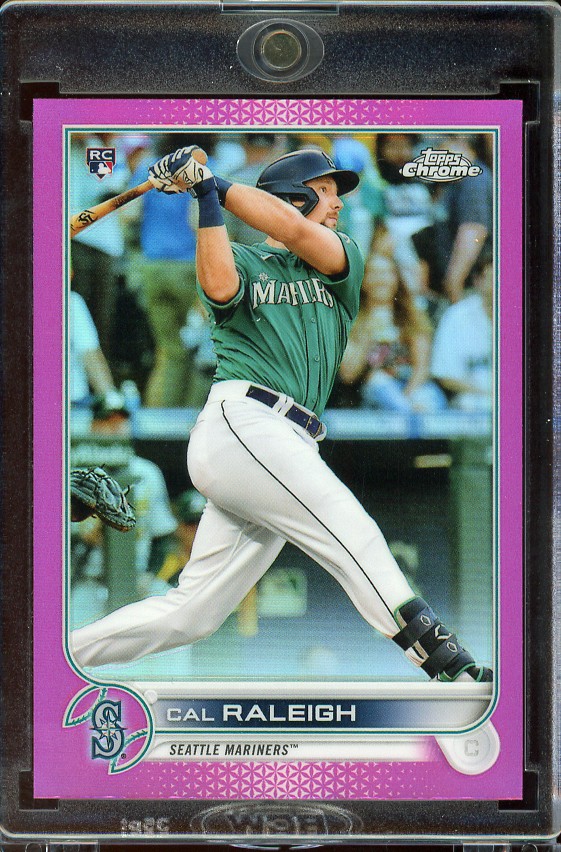 2022 Topps Chrome #149 Cal Raleigh Pink Refractor Rookie