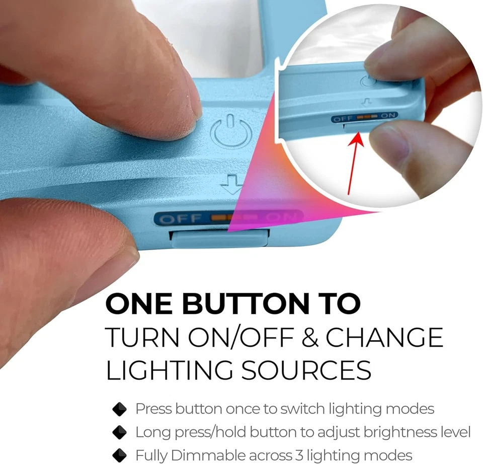 Lupa de página inteira 5X LED grande mãos-livres com suporte destacável e 3... - Imagem 4 de 4