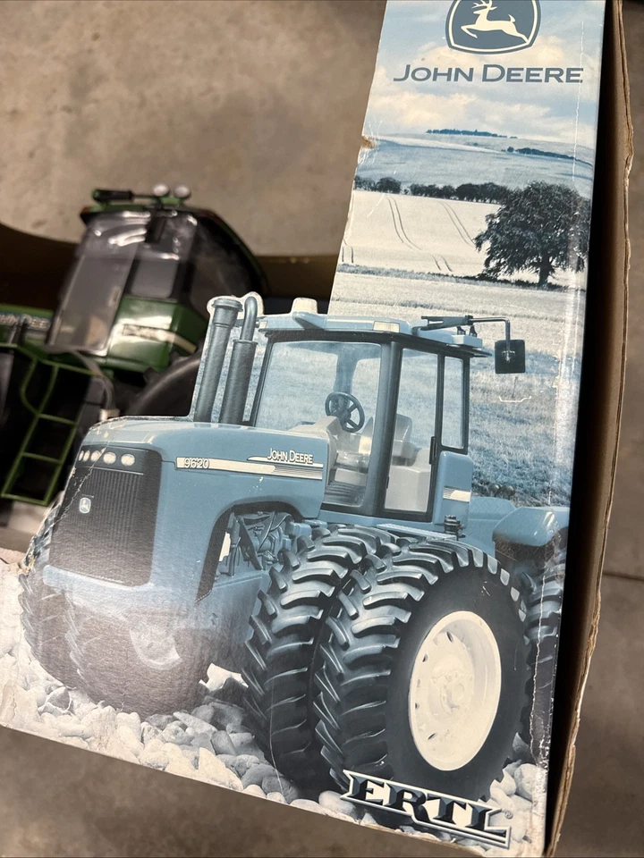 24” ERTL John Deere 9620 rádio trator controle remoto brinquedo de controle remoto caixa aberta? - Imagem 4 de 4
