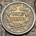 1852 Seated Liberty Dime Xf+++Au Weak/ Missing Star 🌟 Error!!! Silver Coin 🇺🇸