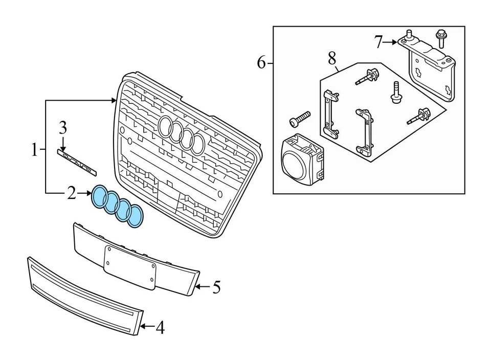 2006-2009 VW TOUAREG 4.2L - 4.2 радиатор 7L6121253K - Изображение 4 из 4