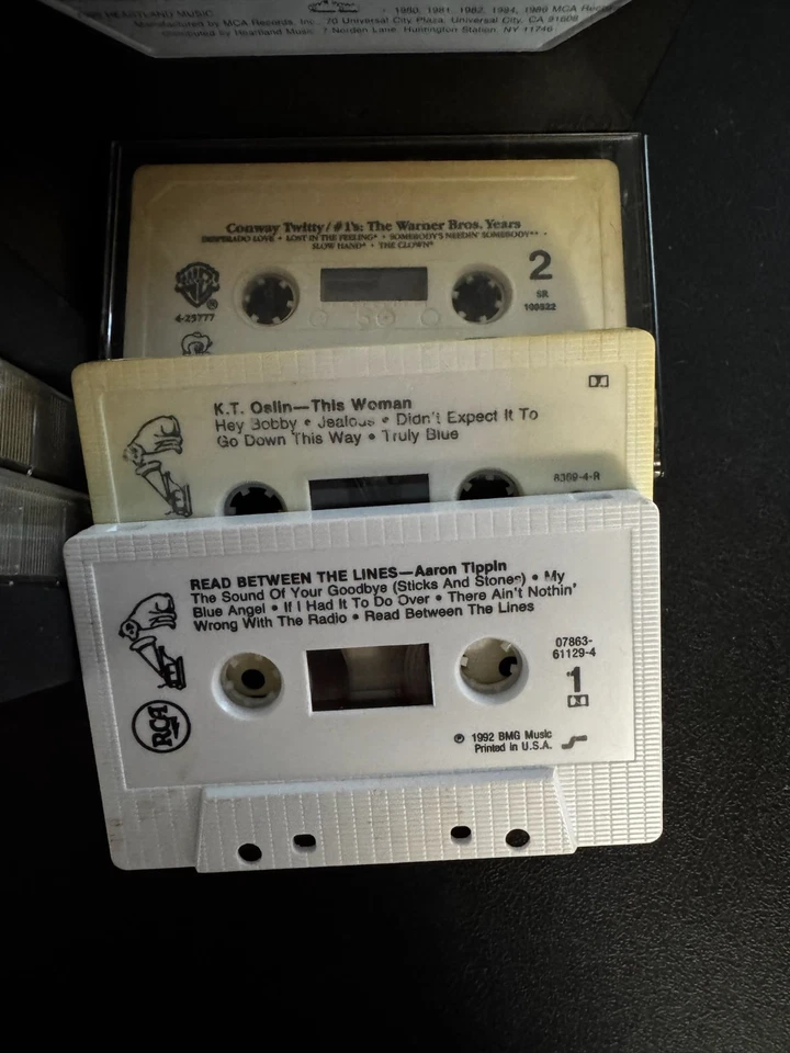 Vintage Music Lot 38+ Cassettes CDs Country 80s 90s George Jones Conway Twitty - Image 3 of 4