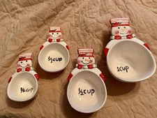 Measuring Cups Set of 4 Dry Snowman Christmas Tien Hsing Int’l Trading Co
