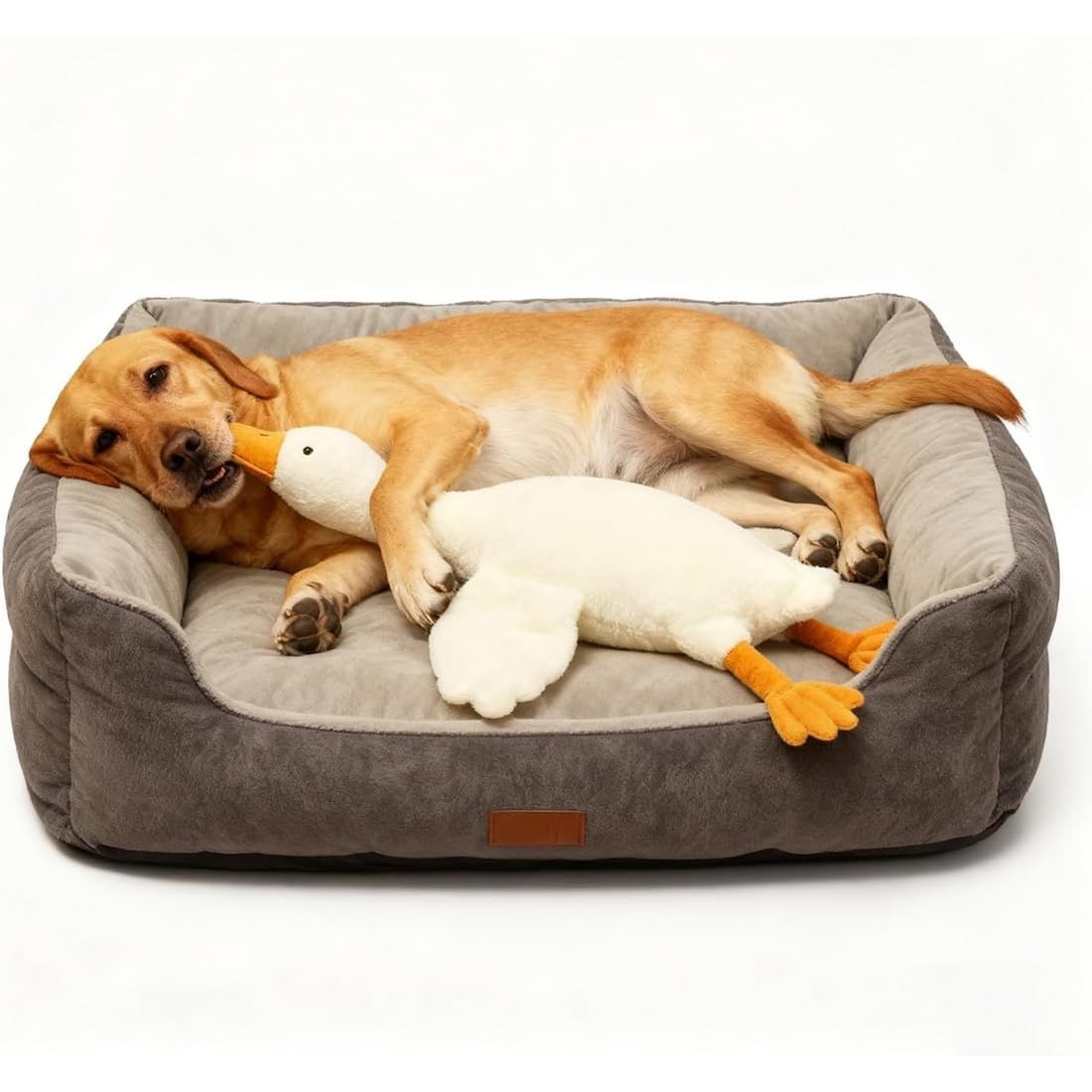 White Duck Dog Toy,Dogs Ducks Sleep Pillow Toy for Indoor Dog Chew and Play