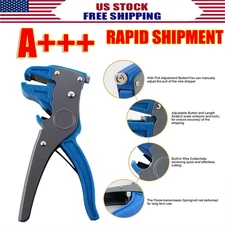 Duty Self Adjustable Automatic Electrical Wire Stripper Cutter 2-in-1 Tool