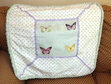 EASTERN ACCENTS Luxury Butterfly 26x26 EURO pillow sham cover