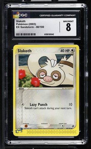 Slakoth graded CGC 8 for sale on eBay