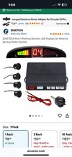 Zonetech New 4 Parking Sensors LED Display Car Reverse Backup Radar System