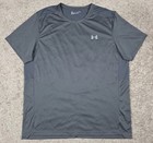 Under Armour Athletic Fitted Tshirt Mens XL Gray Breathable Short Sleeve
